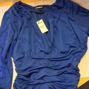 Express Women's Deep Blue Blouse